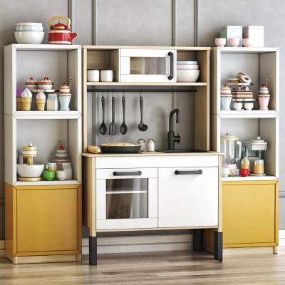 现代厨房置物架